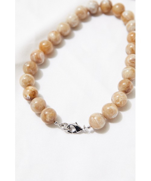 BLACK BY MOUSSY（ブラックバイマウジー）の「ball Necklace（ボールネックレス）（ネックレス・レディース・ライトベージュ/ブルー・FREE）」の15枚目の写真