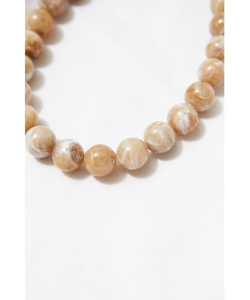 BLACK BY MOUSSY（ブラックバイマウジー）の「ball Necklace（ボールネックレス）（ネックレス・レディース・ライトベージュ/ブルー・FREE）」の7枚目の写真