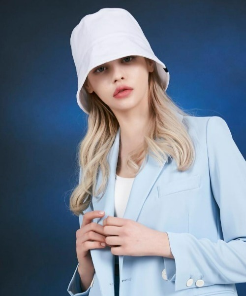 [VAZAR] bts着用ドロップ オーバーフィット バケットハット ６色 セール】VARZAR(バザール)/Label drop over fit bucket hat