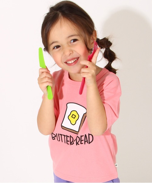 BABYDOLL(ベビードール)の「つながる MOGUMOGU Tシャツ 6834K(Tシャツ/カットソー・キッズ・ライトグリーン系1/オレンジ/ベビーピンク/イエロー/ブルー/パープル・100cm/80cm/110cm/90cm/120cm)」の5枚目の写真