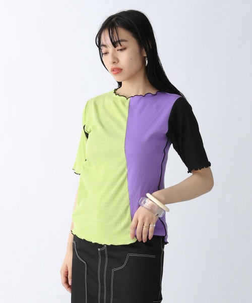 専用 2つ JEANASIS（ジーナシス）の「イソザイブロッキングTEE/297953（T
