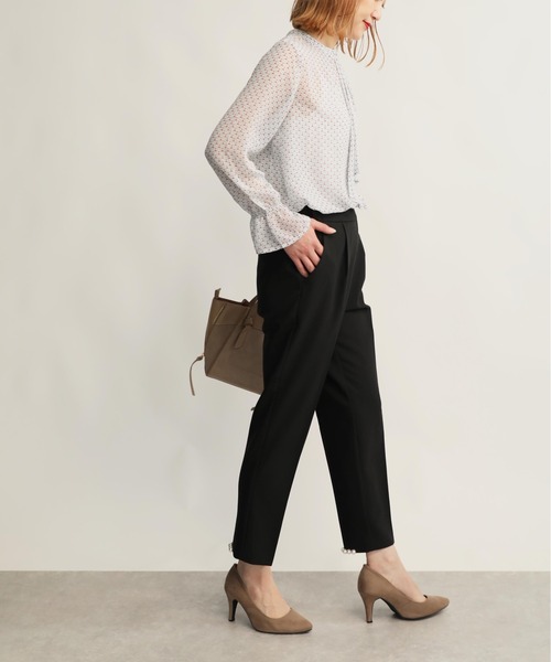 PICCIN（ピッチン）の「裾パールパンツ（スラックス・レディース・ブラック/ネイビー・S/M）」の19枚目の写真