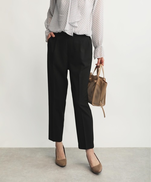 PICCIN（ピッチン）の「裾パールパンツ（スラックス・レディース・ブラック/ネイビー・S/M）」の10枚目の写真