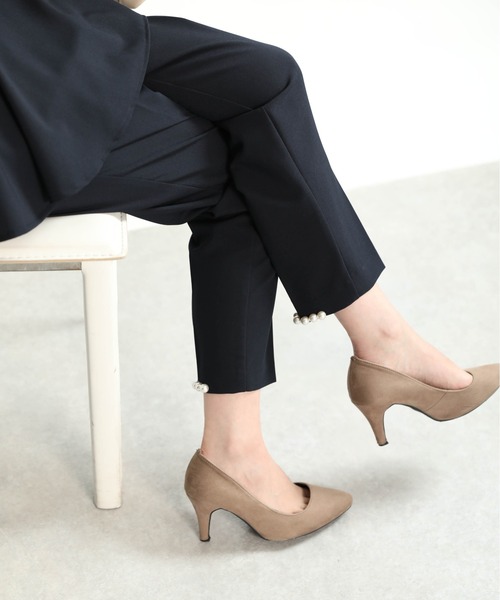 PICCIN（ピッチン）の「裾パールパンツ（スラックス・レディース・ブラック/ネイビー・S/M）」の22枚目の写真