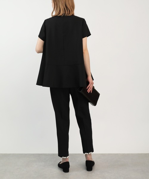 PICCIN（ピッチン）の「裾パールパンツ（スラックス・レディース・ブラック/ネイビー・S/M）」の5枚目の写真