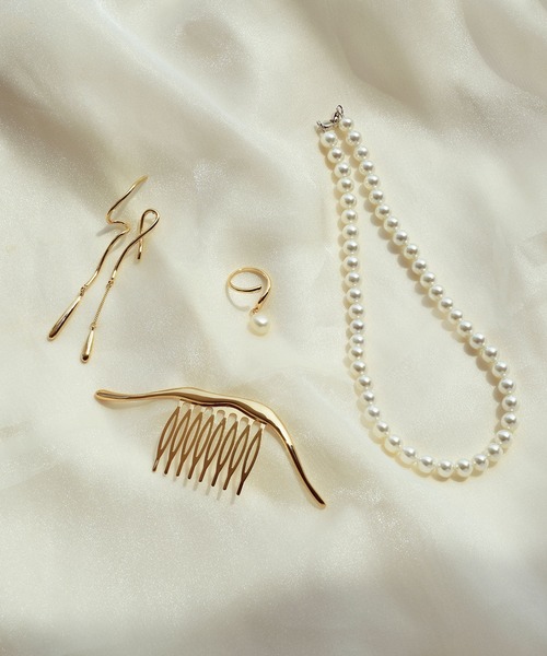 GOLDY（ゴールディ）の「ニュアンス ロング ライン メタル コーム（その他ヘアアクセサリー・レディース・シルバー/ゴールド/シルバー系その他/ゴールド系その他・FREE）」の12枚目の写真