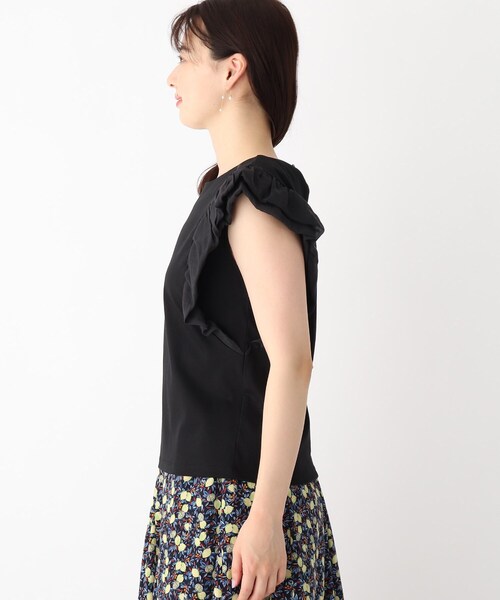 index(インデックス)の「◆SUPIMAコットンドッキングフリルトップス【WEB限定サイズ】(Tシャツ/カットソー・レディース・ライトグレー/オフホワイト/ピンク系その他/ブラック/ブルー・36/38/42/40)」の18枚目の写真