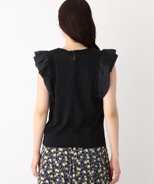 index(インデックス)の「◆SUPIMAコットンドッキングフリルトップス【WEB限定サイズ】(Tシャツ/カットソー・レディース・ライトグレー/オフホワイト/ピンク系その他/ブラック/ブルー・36/38/42/40)」の19枚目の写真