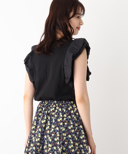 index(インデックス)の「◆SUPIMAコットンドッキングフリルトップス【WEB限定サイズ】(Tシャツ/カットソー・レディース・ライトグレー/オフホワイト/ピンク系その他/ブラック/ブルー・36/38/42/40)」の13枚目の写真