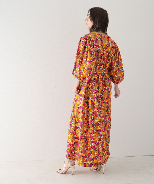 plage(プラージュ)の「【ODILE JACOBS/オディール ジェイコブズ】V-NECK PUFF SLEEVES ワンピース(ワンピース・レディース・オレンジ・FREE)」の9枚目の写真