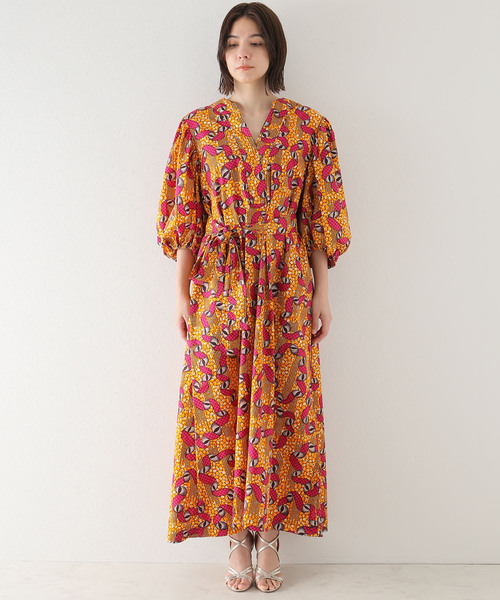 plage(プラージュ)の「【ODILE JACOBS/オディール ジェイコブズ】V-NECK PUFF SLEEVES ワンピース(ワンピース・レディース・オレンジ・FREE)」の10枚目の写真