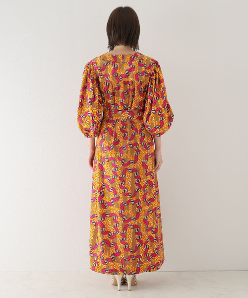 plage(プラージュ)の「【ODILE JACOBS/オディール ジェイコブズ】V-NECK PUFF SLEEVES ワンピース(ワンピース・レディース・オレンジ・FREE)」の12枚目の写真