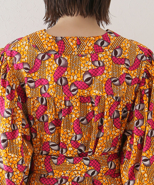 plage(プラージュ)の「【ODILE JACOBS/オディール ジェイコブズ】V-NECK PUFF SLEEVES ワンピース(ワンピース・レディース・オレンジ・FREE)」の14枚目の写真