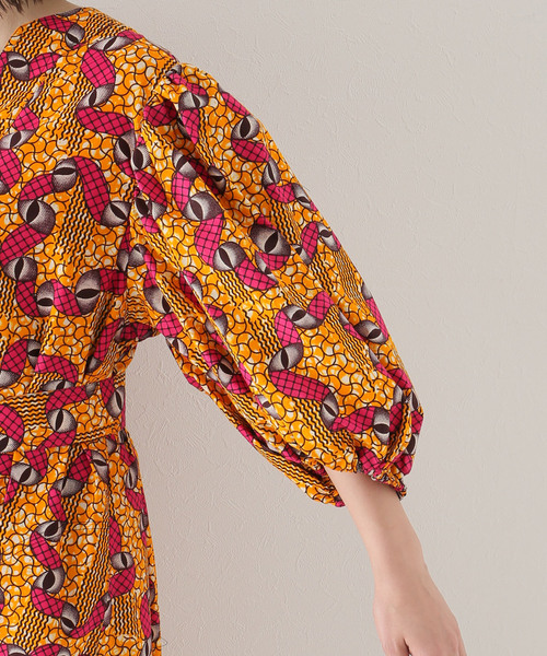 plage(プラージュ)の「【ODILE JACOBS/オディール ジェイコブズ】V-NECK PUFF SLEEVES ワンピース(ワンピース・レディース・オレンジ・FREE)」の15枚目の写真