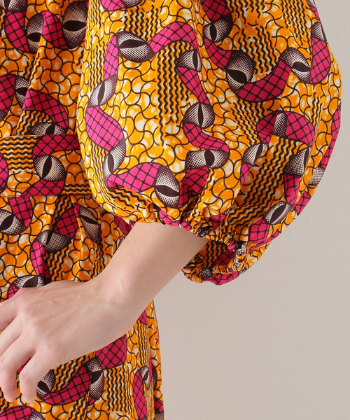 plage(プラージュ)の「【ODILE JACOBS/オディール ジェイコブズ】V-NECK PUFF SLEEVES ワンピース(ワンピース・レディース・オレンジ・FREE)」の16枚目の写真