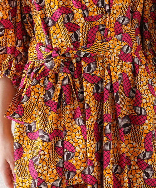 plage(プラージュ)の「【ODILE JACOBS/オディール ジェイコブズ】V-NECK PUFF SLEEVES ワンピース(ワンピース・レディース・オレンジ・FREE)」の19枚目の写真