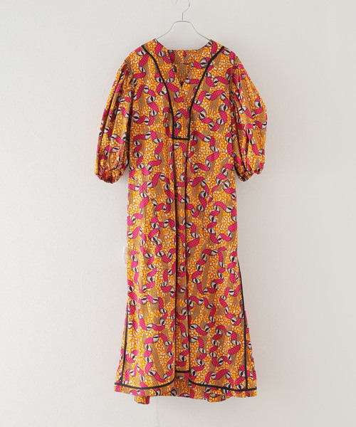 plage(プラージュ)の「【ODILE JACOBS/オディール ジェイコブズ】V-NECK PUFF SLEEVES ワンピース(ワンピース・レディース・オレンジ・FREE)」の21枚目の写真