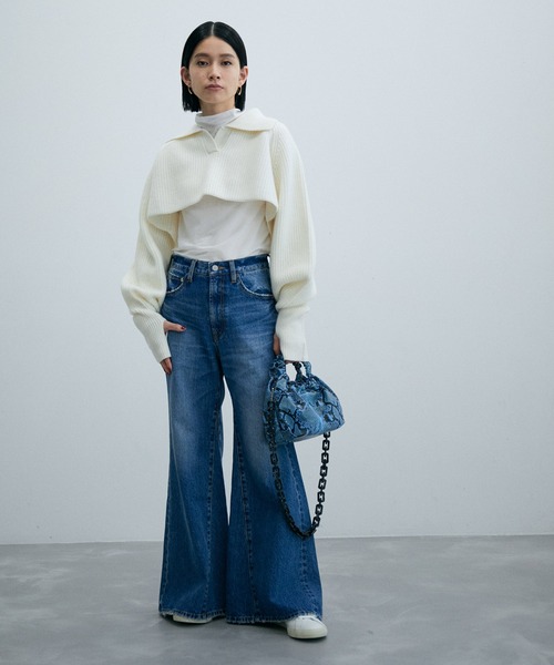 ADAM ET ROPE'（アダムエロペ）の「シアープリントインナープルオーバー（Tシャツ/カットソー・レディース・ブラック/ホワイト/イエロー系その他6/グレー系その他・FREE）」の8枚目の写真