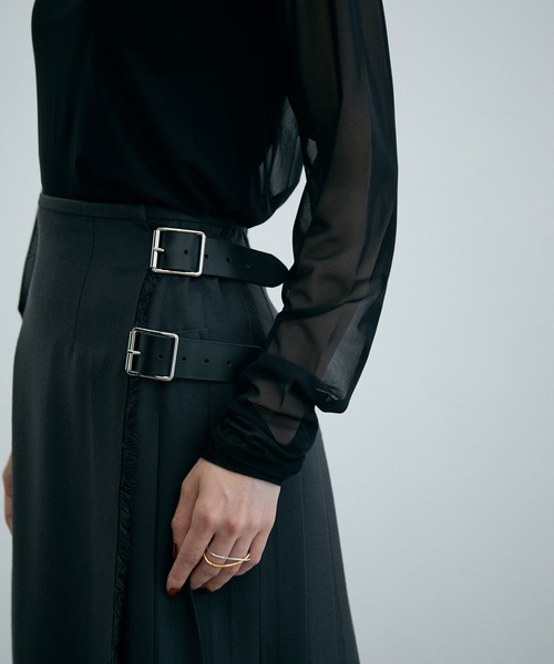 ADAM ET ROPE'（アダムエロペ）の「シアープリントインナープルオーバー（Tシャツ/カットソー・レディース・ブラック/ホワイト/イエロー系その他6/グレー系その他・FREE）」の12枚目の写真