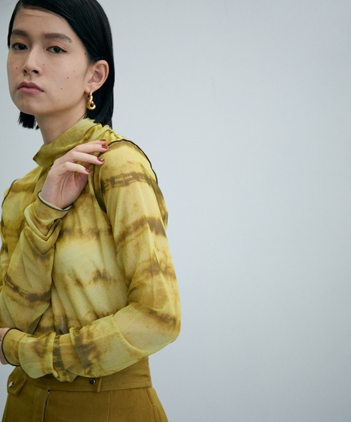 ADAM ET ROPE'（アダムエロペ）の「シアープリントインナープルオーバー（Tシャツ/カットソー・レディース・ブラック/ホワイト/イエロー系その他6/グレー系その他・FREE）」の13枚目の写真