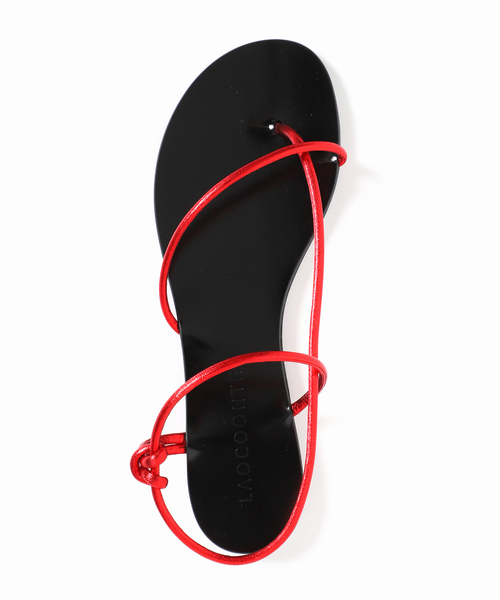 CITYSHOP（シティーショップ）の「【LAOCOONTE/ラオコンテ】コードサンダル（サンダル・レディース・レッド/ゴールド・38/39/36/37）」の8枚目の写真