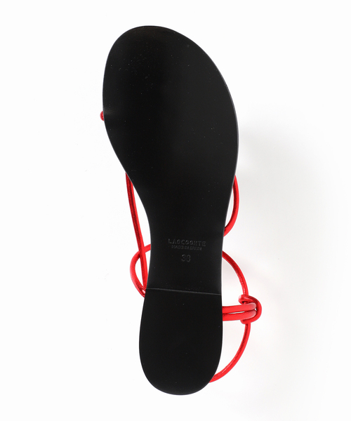 CITYSHOP（シティーショップ）の「【LAOCOONTE/ラオコンテ】コードサンダル（サンダル・レディース・レッド/ゴールド・38/39/36/37）」の9枚目の写真