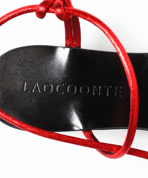 CITYSHOP（シティーショップ）の「【LAOCOONTE/ラオコンテ】コードサンダル（サンダル・レディース・レッド/ゴールド・38/39/36/37）」の10枚目の写真