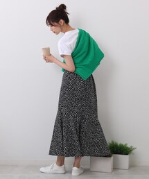 DRESKIP | 花柄アシメ切替マーメイドスカート(スカート)