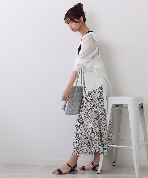 DRESKIP（ドレスキップ）の「◆花柄マーメイドスカート（スカート・レディース・ホワイト系3/ブラック系/オレンジ系その他2・02/03/04）」の12枚目の写真