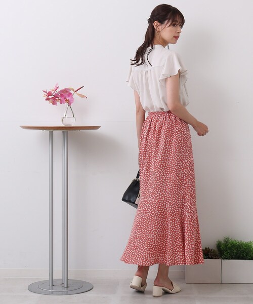 DRESKIP（ドレスキップ）の「◆花柄マーメイドスカート（スカート・レディース・ホワイト系3/ブラック系/オレンジ系その他2・02/03/04）」の16枚目の写真