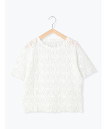 ehka sopo | カットレースプルオーバー(Tシャツ/カットソー)