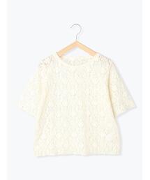 ehka sopo | カットレースプルオーバー(Tシャツ/カットソー)