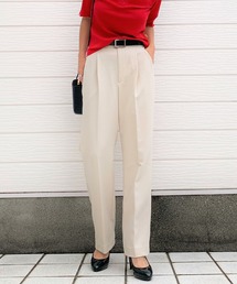 Q | センタープレスストレートパンツ(その他パンツ)