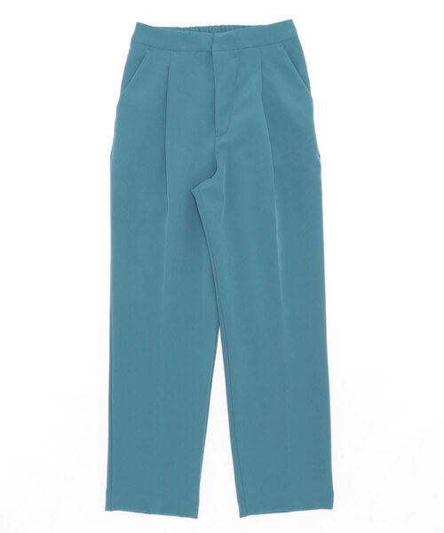 Q（キュー）の「センタープレスストレートパンツ（その他パンツ・レディース・ライトグレー/ピンク/ブルー・MEDIUM）」の7枚目の写真