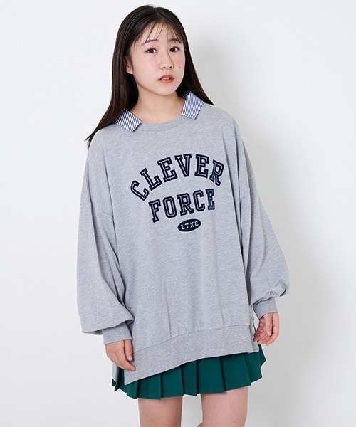 LOVETOXIC（ラブトキシック）の「無地プリーツスカパン（スカート・キッズ・グレー/モスグリーン/オレンジ/ブラック・SS/S/L/M）」の8枚目の写真