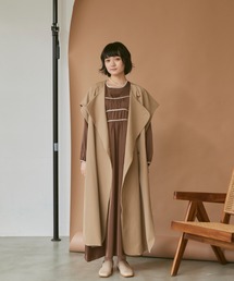 moi tytto | オーバーループロングベストジレ(ベスト)
