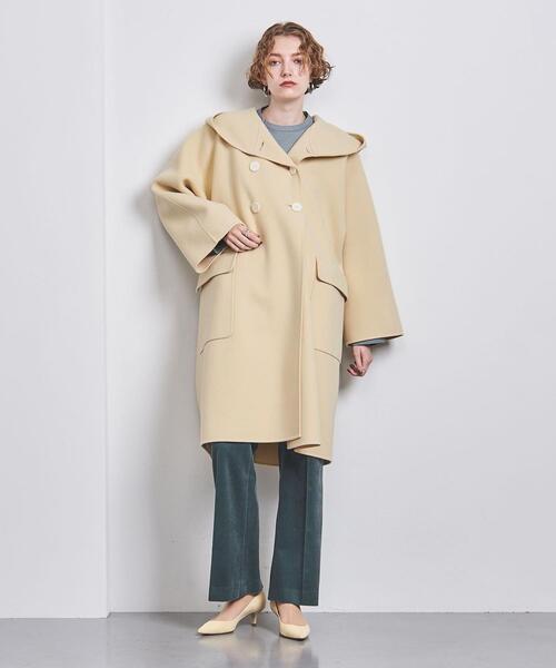 UNITED ARROWS(ユナイテッドアローズ)の「W リバー フーデッド コート(その他アウター・レディース・オレンジ/ブラック/ベージュ・38/40/36)」の13枚目の写真