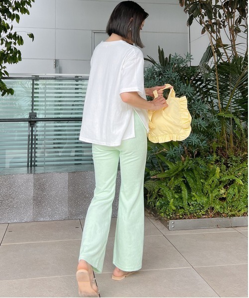 Vicente（ヴィセンテ）の「Onemile pile Tshirts（Tシャツ/カットソー・レディース・ホワイト/ネイビー・FREE）」の15枚目の写真