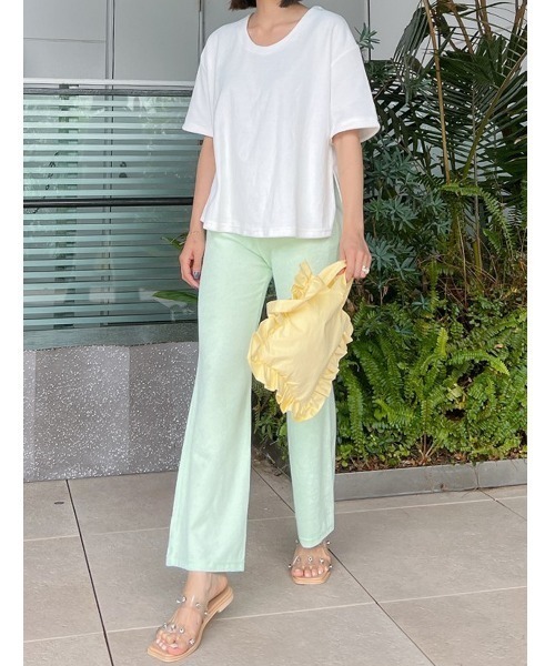 Vicente（ヴィセンテ）の「Onemile pile Tshirts（Tシャツ/カットソー・レディース・ホワイト/ネイビー・FREE）」の14枚目の写真