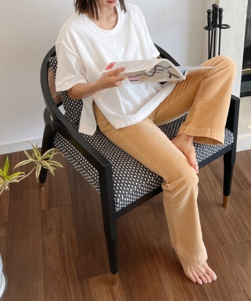 Vicente（ヴィセンテ）の「Onemile pile Tshirts（Tシャツ/カットソー・レディース・ホワイト/ネイビー・FREE）」の20枚目の写真