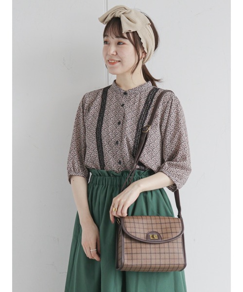 ehka sopo(エヘカソポ)の「小花柄レースブラウス(シャツ/ブラウス・レディース・キナリ/グリーン/ブラック・フリ-)」の8枚目の写真