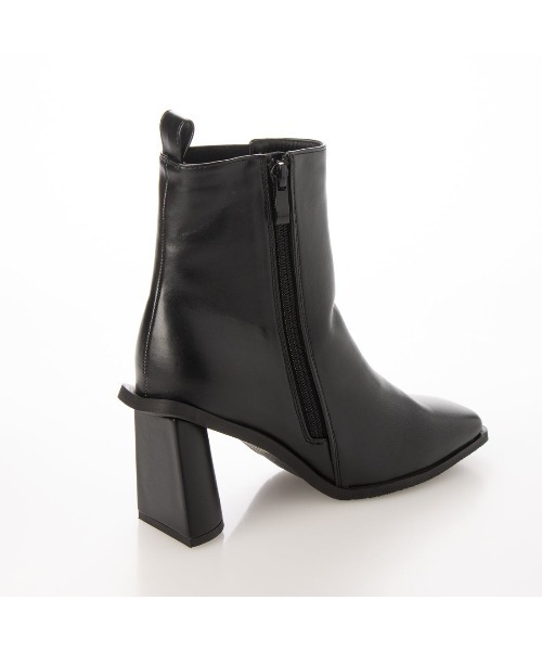 Mafmof（マフモフ）の「Mafmof(マフモフ)変形ヒールサイドゴアショートブーツ（ブーツ・レディース・ブラック/ブラック系その他/ホワイト・M/L/LL/S）」の14枚目の写真