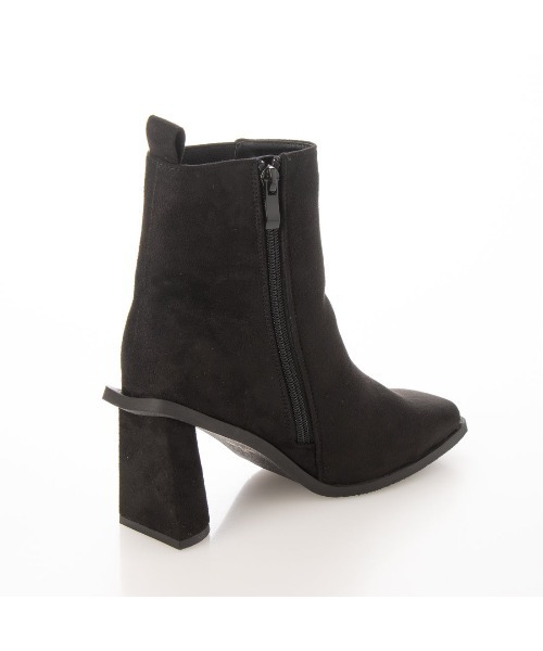 Mafmof（マフモフ）の「Mafmof(マフモフ)変形ヒールサイドゴアショートブーツ（ブーツ・レディース・ブラック/ブラック系その他/ホワイト・M/L/LL/S）」の15枚目の写真