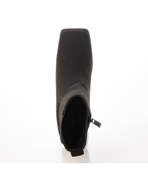 Mafmof（マフモフ）の「Mafmof(マフモフ)変形ヒールサイドゴアショートブーツ（ブーツ・レディース・ブラック/ブラック系その他/ホワイト・M/L/LL/S）」の18枚目の写真