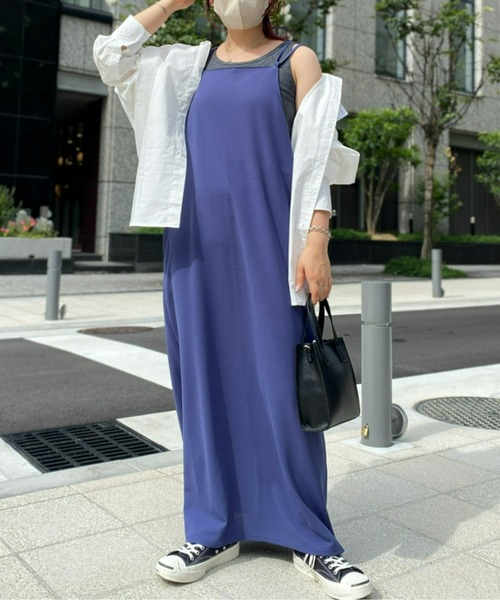 CPCM（シーピーシーエム）の「バッククロスポンチキャミワンピース（ワンピース・レディース・ブラック/ピンク/ブルー・FREE）」の3枚目の写真