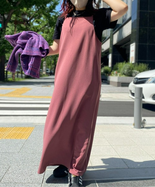 CPCM（シーピーシーエム）の「バッククロスポンチキャミワンピース（ワンピース・レディース・ブラック/ピンク/ブルー・FREE）」の12枚目の写真