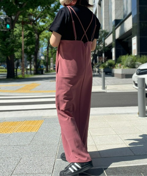 CPCM（シーピーシーエム）の「バッククロスポンチキャミワンピース（ワンピース・レディース・ブラック/ピンク/ブルー・FREE）」の13枚目の写真