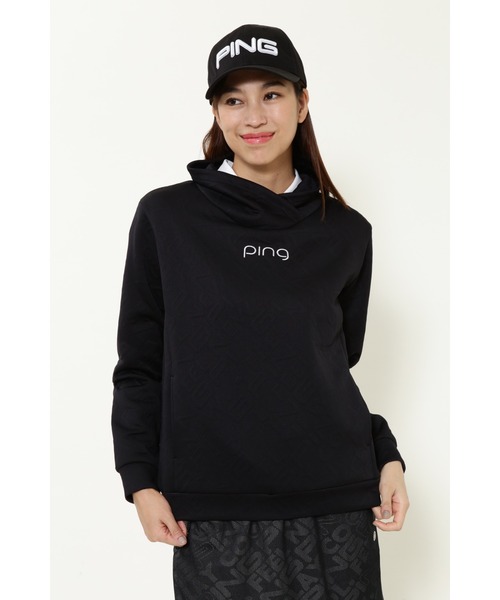 PING（ピン）の「【PING APPAREL】バイヤスロゴジャガード ハイネックシャツ (LADIES)（その他トップス）」 WEAR