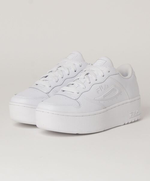 FILA(フィラ)の「FILA/フィラ FX-115 DSX エフエックスー115 ディーエスエックス レディース スニーカー 厚底 脚長 WSS21079-100(スニーカー・レディース・ホワイト×ホワイト・24.5cm/23.0cm/25.0cm/23.5cm/22.5cm/24.0cm)」の1枚目の写真