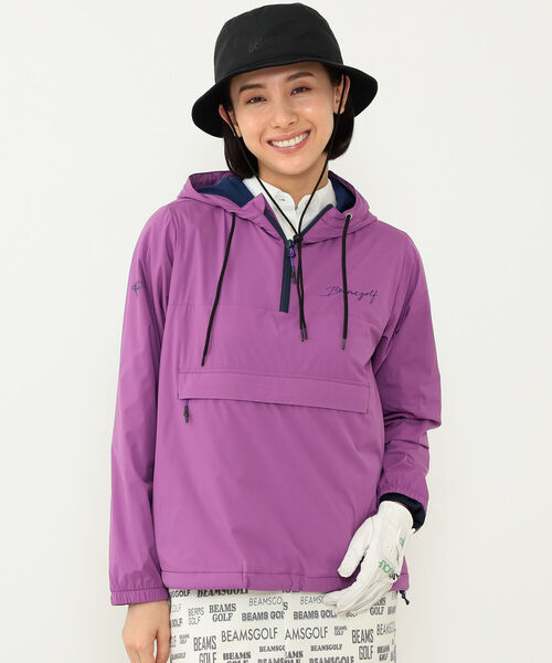 BEAMS GOLF パッカブル アノラック パーカ　S パープル BEAMS GOLF パッカブル アノラック パーカ S パープル